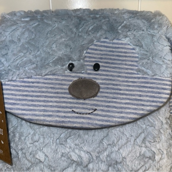 DEMDACO Blue Puppy Buckle and Snap 10 inch Childrens Stuffed Animal Backpack - Picture 3 of 10